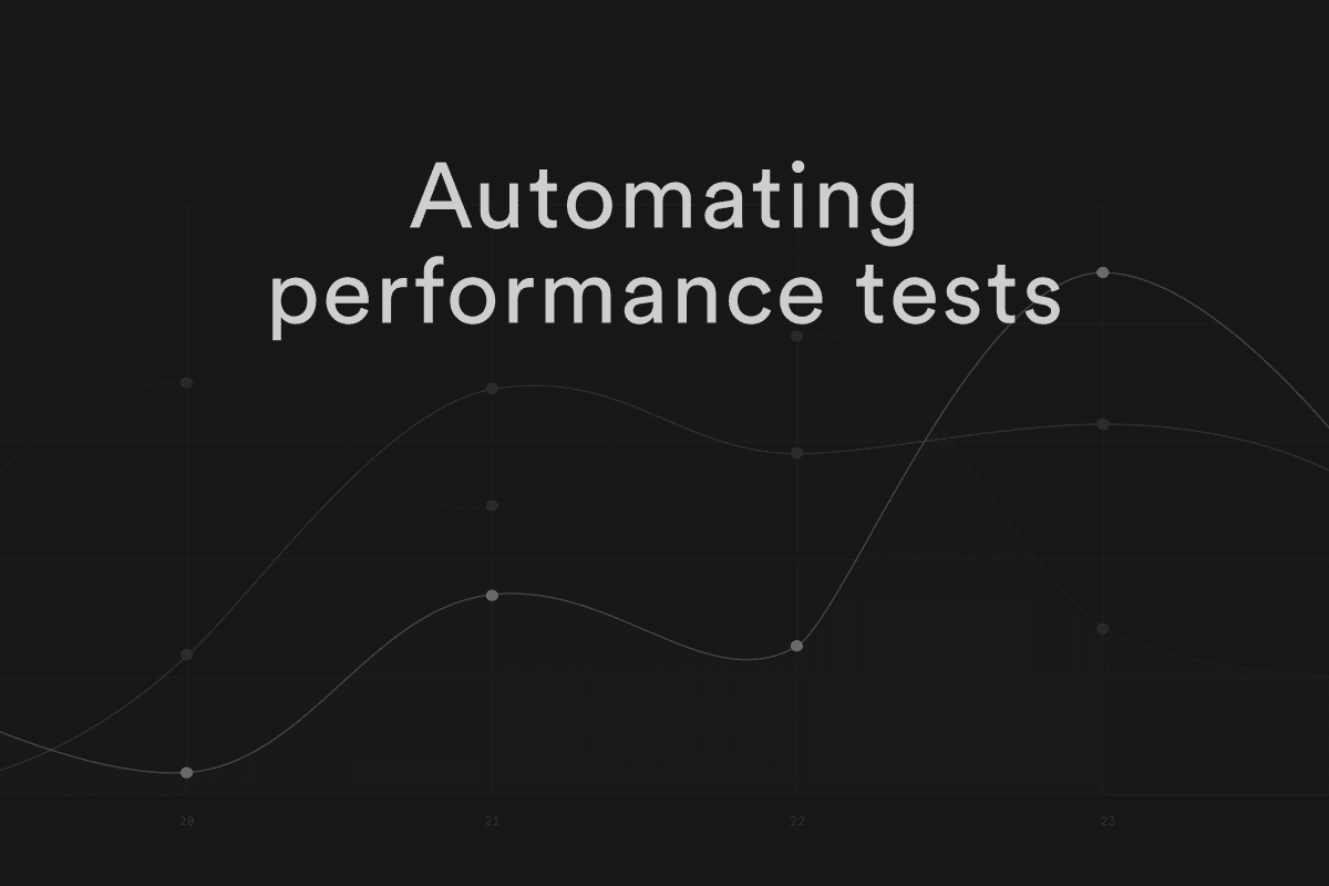 Automating performance tests